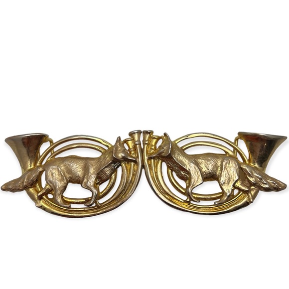 Vintage 1986 Mimi Di Fox Interlocking Belt Buckle - Picture 1 of 3